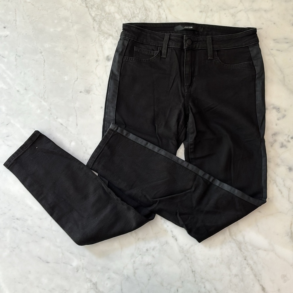 Joe’s Jeans Women’s Mali Black Tuxedo Stripe Skinny Jeans - Size 27